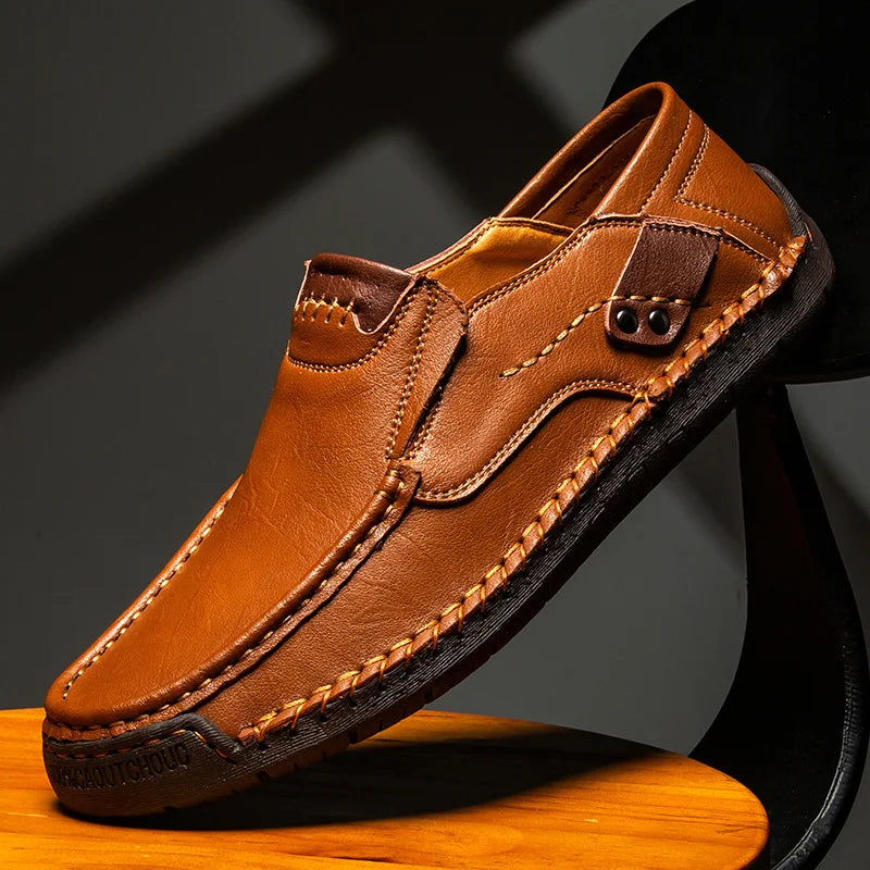 Leather Men's Slip on  Loafers