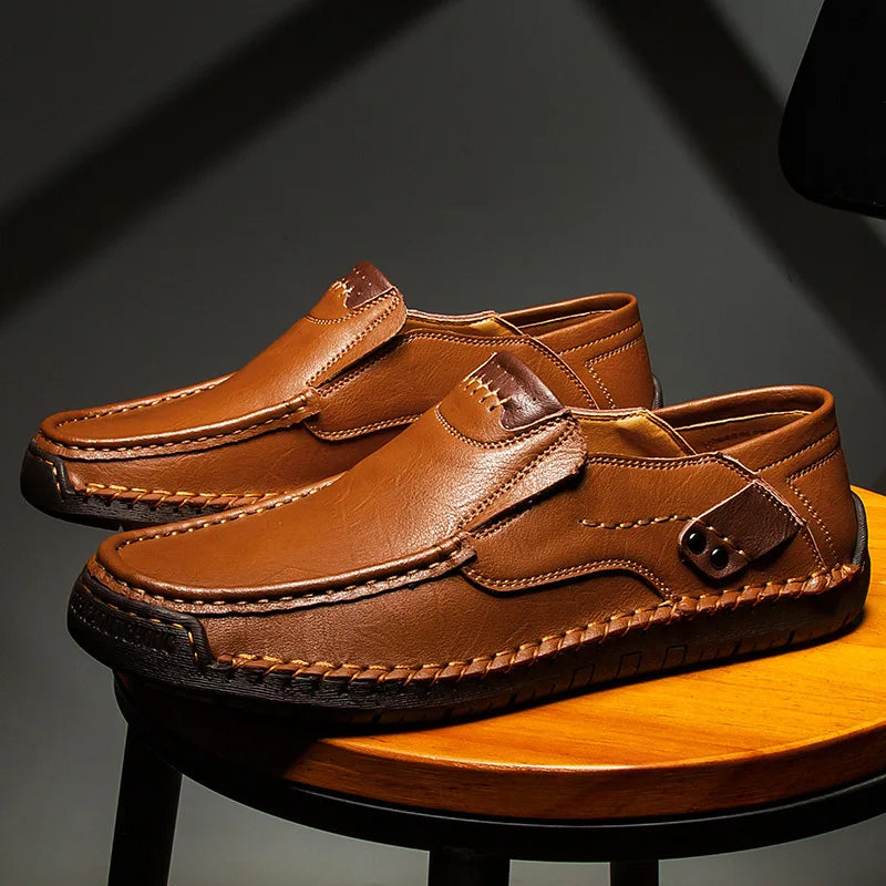 Leather Men's Slip on  Loafers