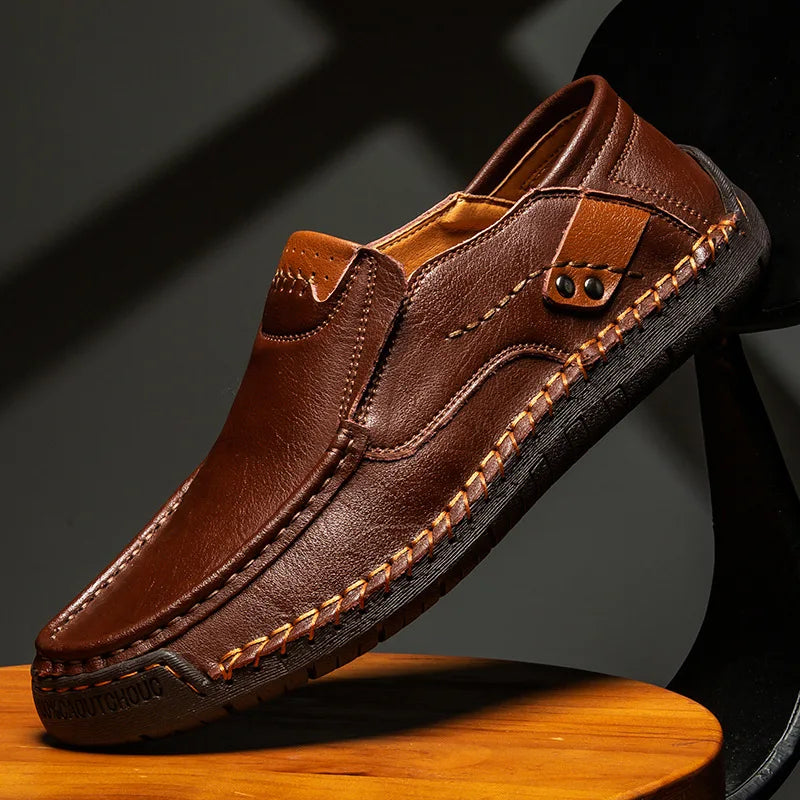 Leather Men's Slip on  Loafers